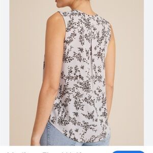 Maurices Floral Sleeveless Top - pale purple size Large